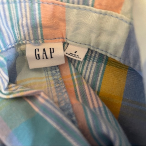 GAP Plaid Cotton Romper – Size 4 - Picture 6 of 7